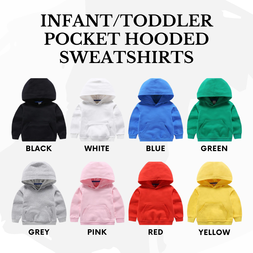 Personalized Name Infant Hooded Sweatshirt | Embroidered Baby Apparel