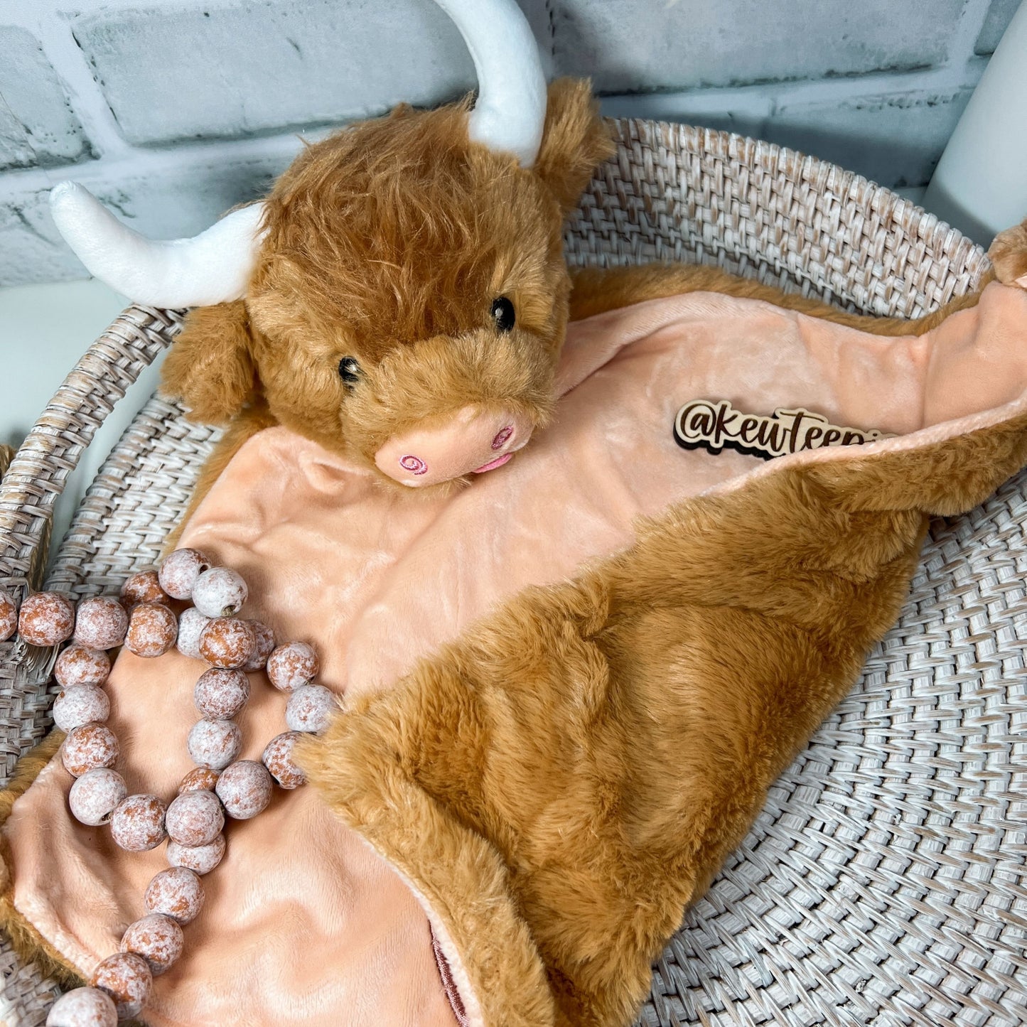 Embroidered Baby Name Stuffed Animal Lovey