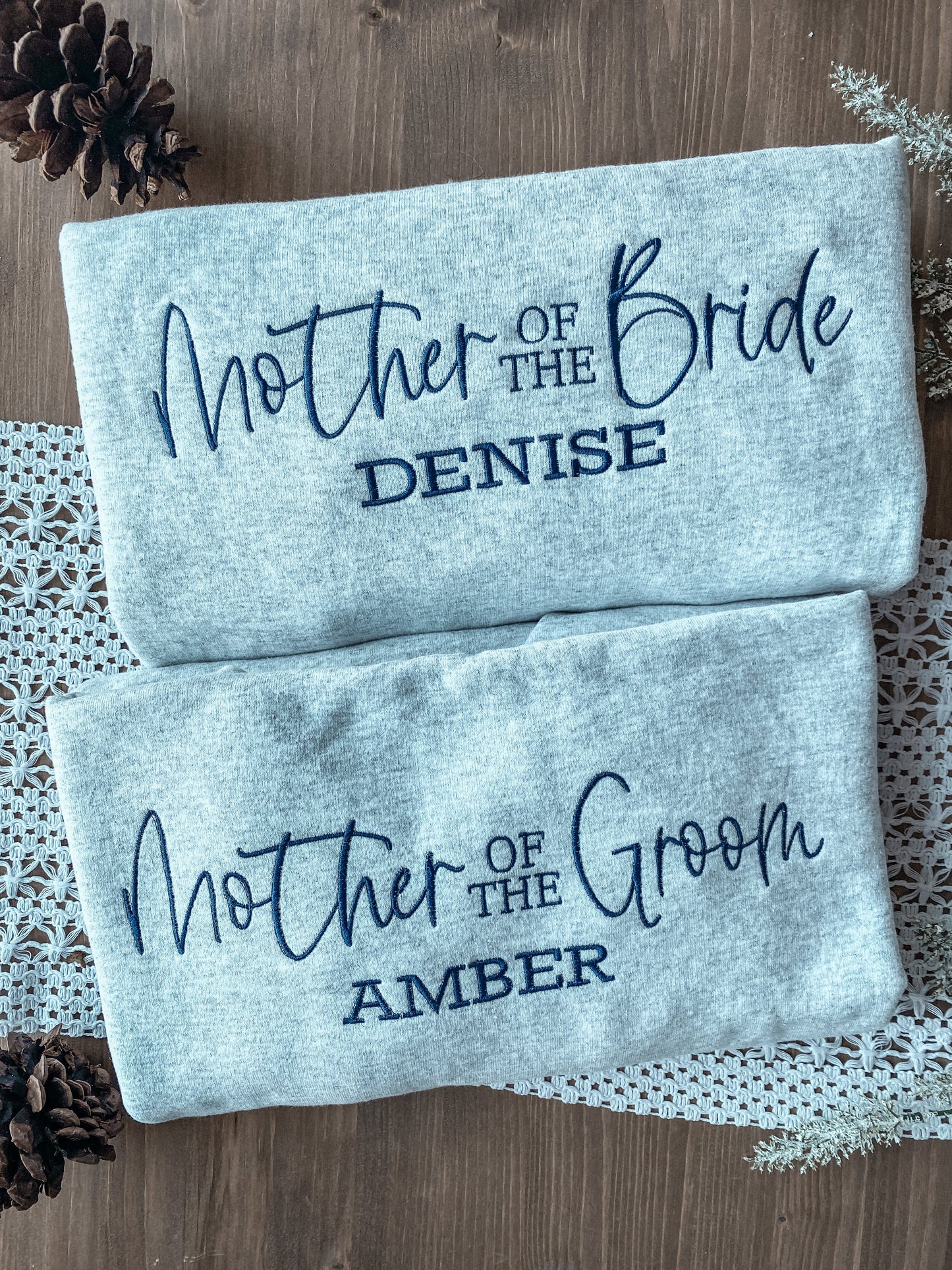 Mother of the Groom Wedding Sweatshirt | Embroidered