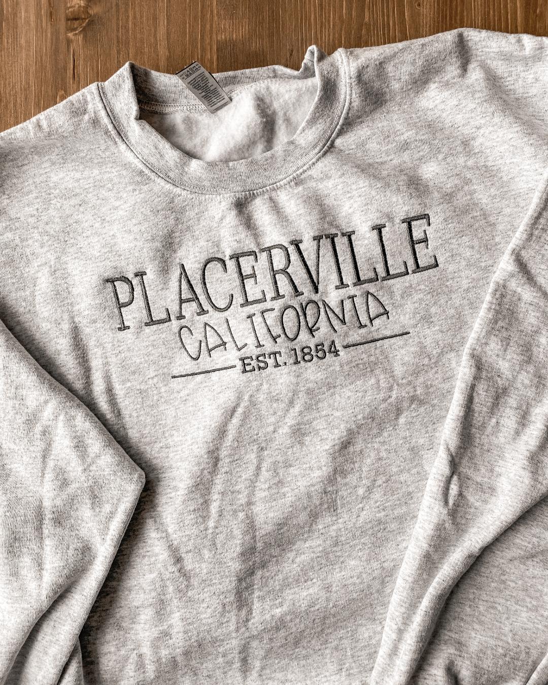 Personalized City & State Established Year Sweatshirt | Embroidered